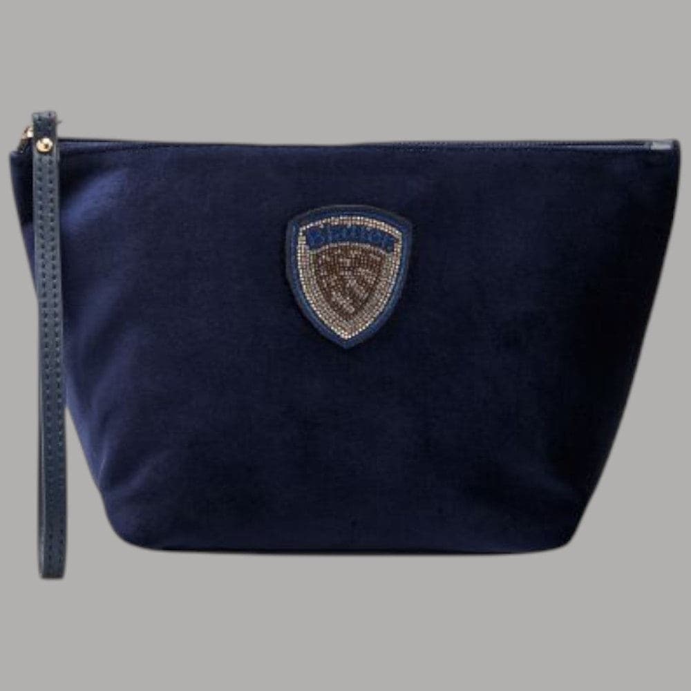 Beauty case Blauer F6DEBBY01 morbido in velluto bordeaux
