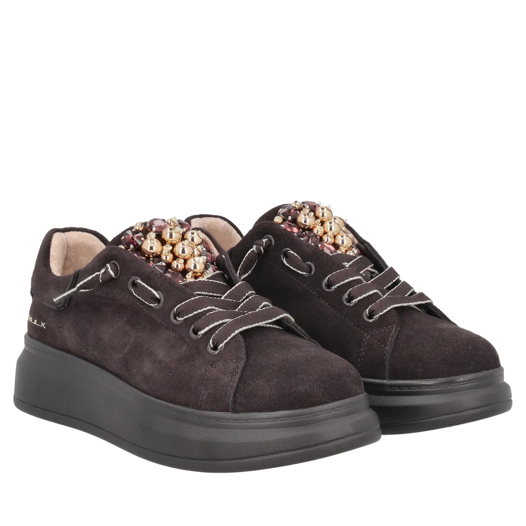 ToscaBlu Sneakers Donna Jungle in suede con accessorio gioeiello