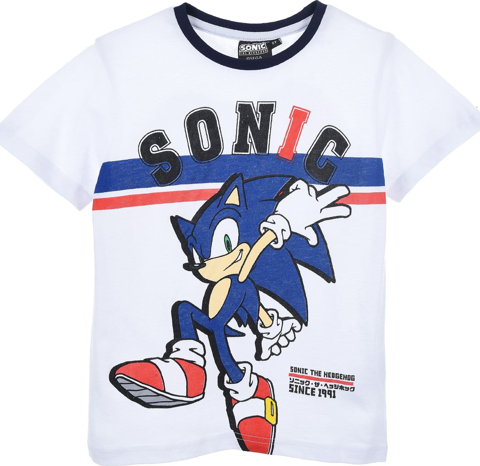 Maglietta Sonic da 3 a 8 anni