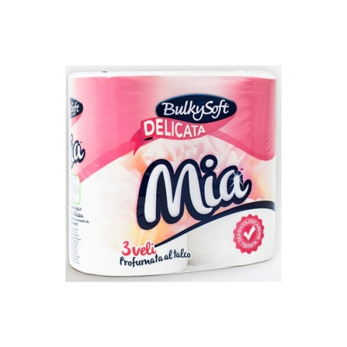 Carta igienica Bulkiysoft Mia, 3 veli, confezione da 40 rotoli