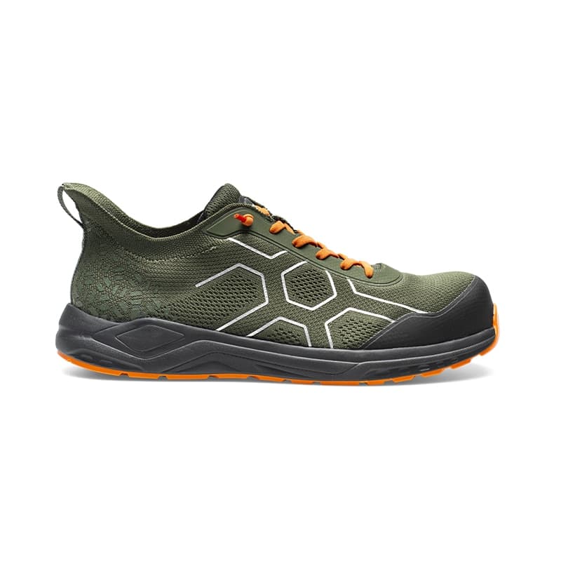 Scarpa antinfortunistica Sottozero modello Flexifly colore verde/arancio