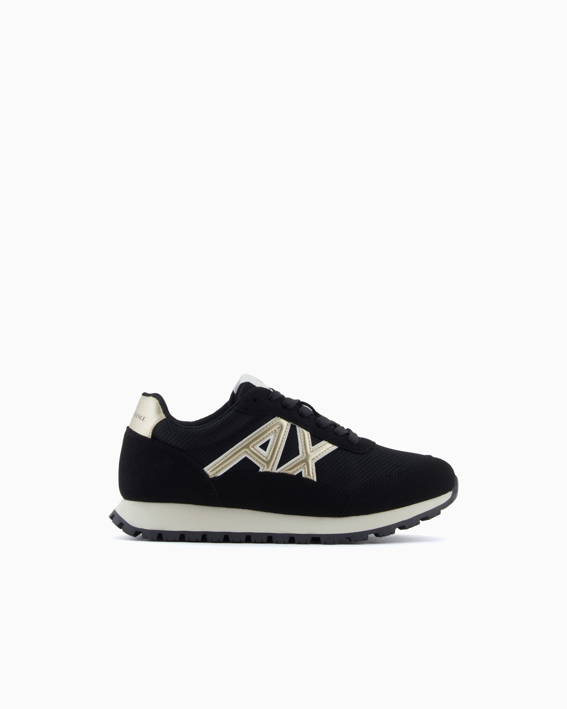 Armani Exchange Uomo Sneakers in mesh e microfibra