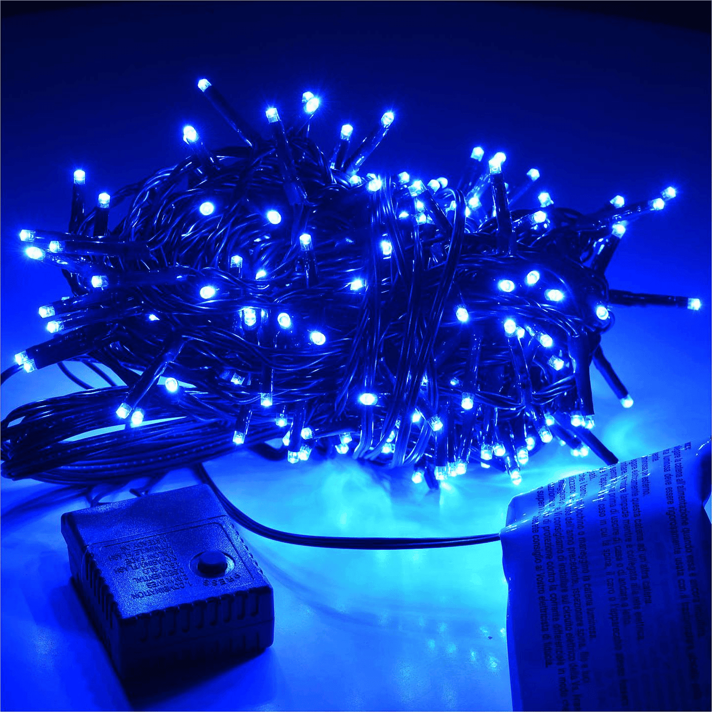 LUCI NATALE PER ALBERO 400 LED DECORAZIONI BLU MINILUCCIOLE ADDOBBI
