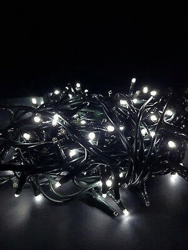 LUCI NATALE PER ALBERO 300 LED DECORAZIONI BIANCO FREDDO MINILUCCIOLE ADDOBBI
