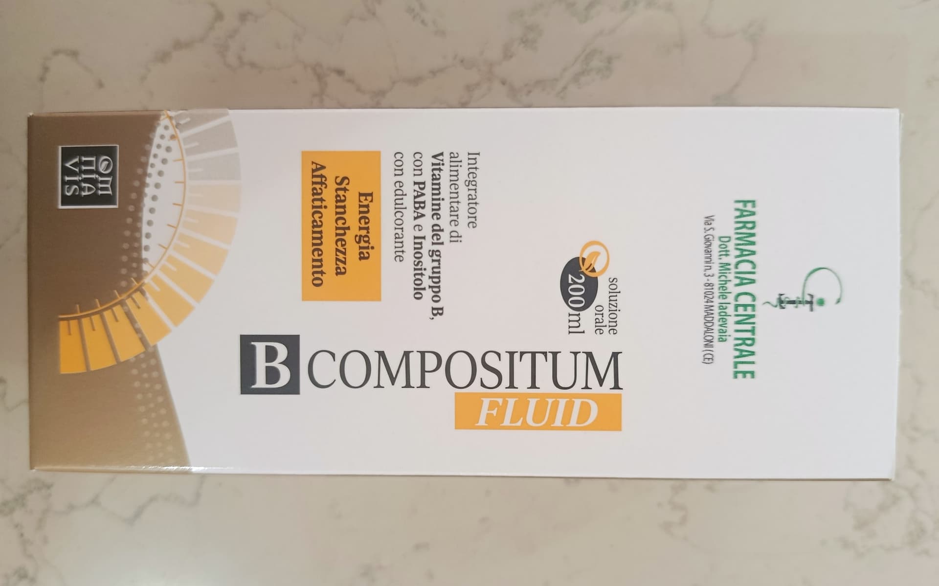 fpi B compositum fluid integratore di vitamine del gruppo B, PABA e inositolo 200ml