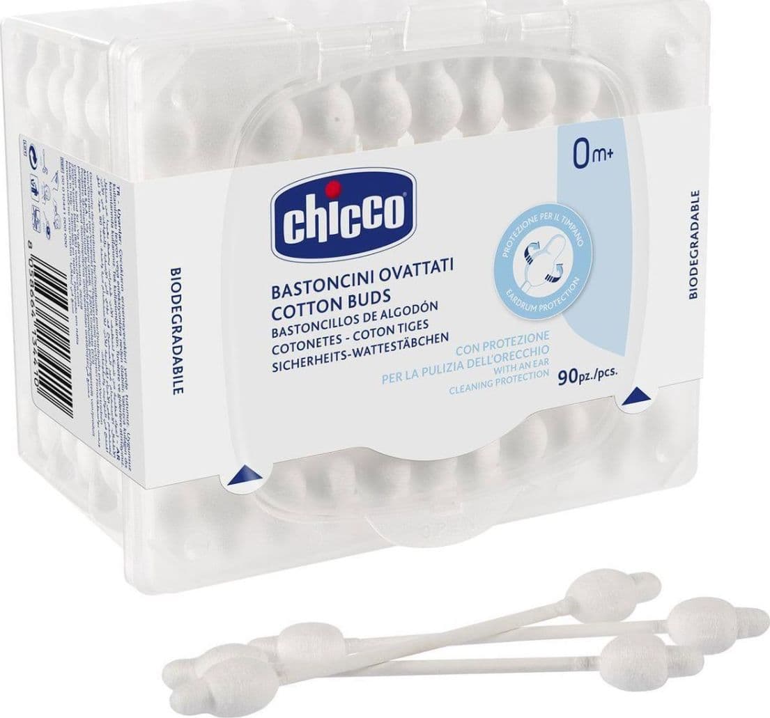 Bastoncini ovattati con protezione per timpani 90pz Chicco in Batuffoli di cotone dischetti e cotton fioc La Casa Del Bebè - Napoli, commercioVirtuoso.it