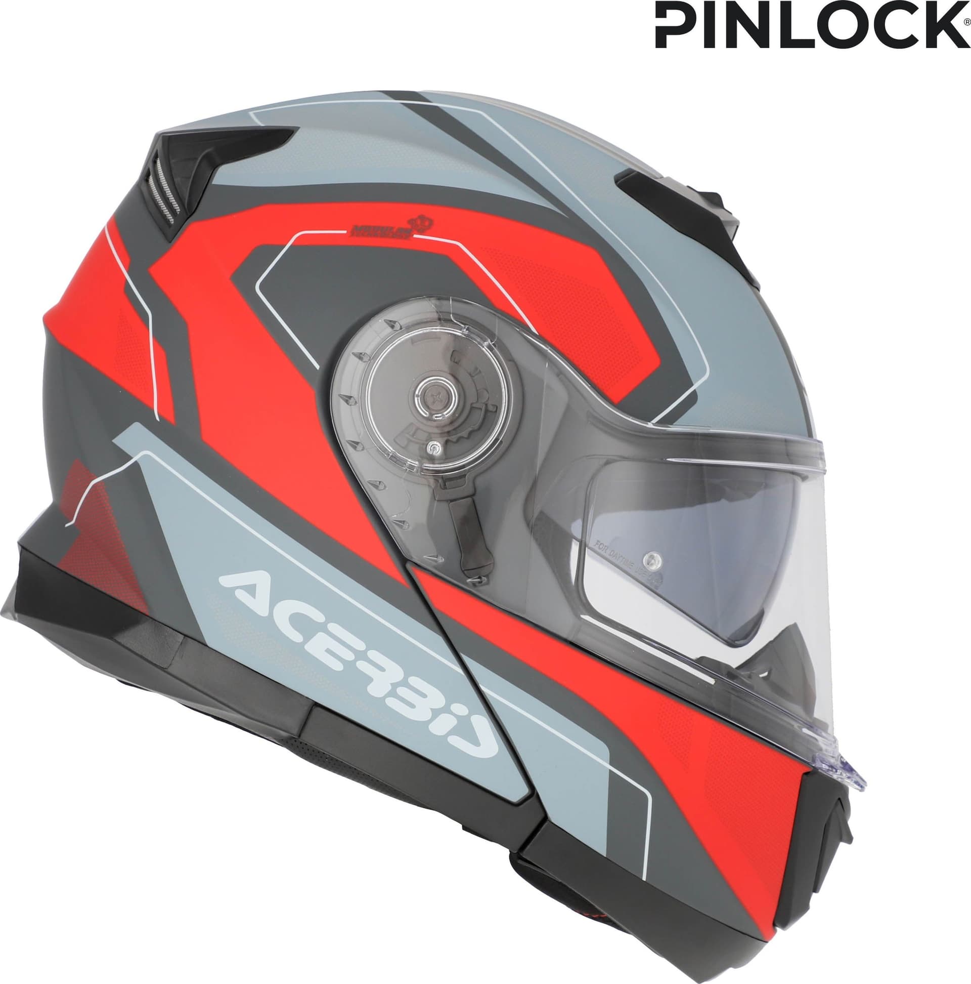 ACERBIS-Casco modulare Serel 2206 Grigio/Rosso L in Apribili e modulari Più Di Più Ideas - Casalnuovo di Napoli, commercioVirtuoso.it
