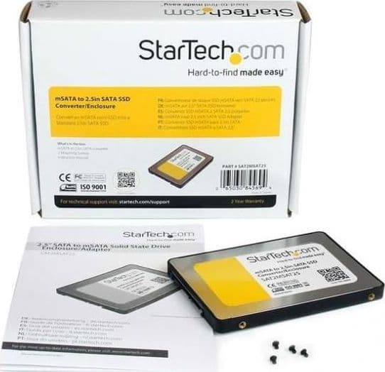 Startech.com box esterno adattatore da sata a mini sata 2,5\" ssd - SAT2MSAT25 in Case e serrature eWeki - Napoli, commercioVirtuoso.it