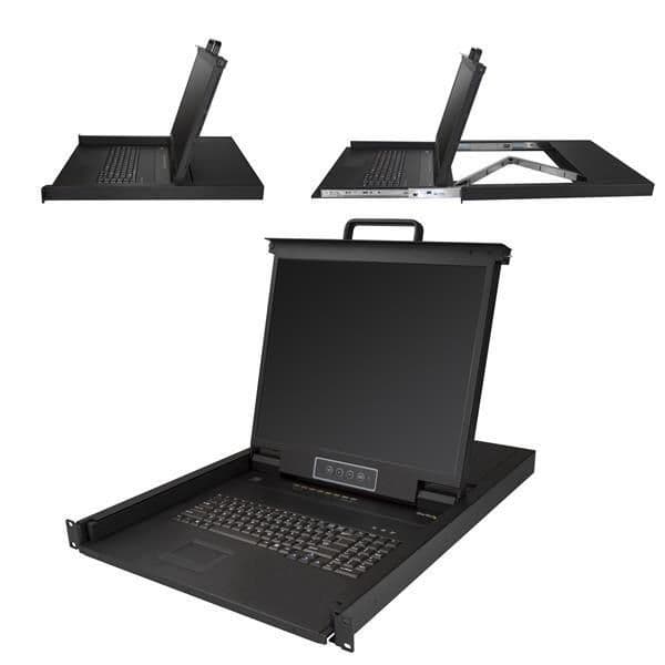 Startech.com console kvm per armadio rack a 8 porte vga con schermo lcd - 19\" - 1u - RKCONS1908K in eWeki - Napoli, commercioVirtuoso.it