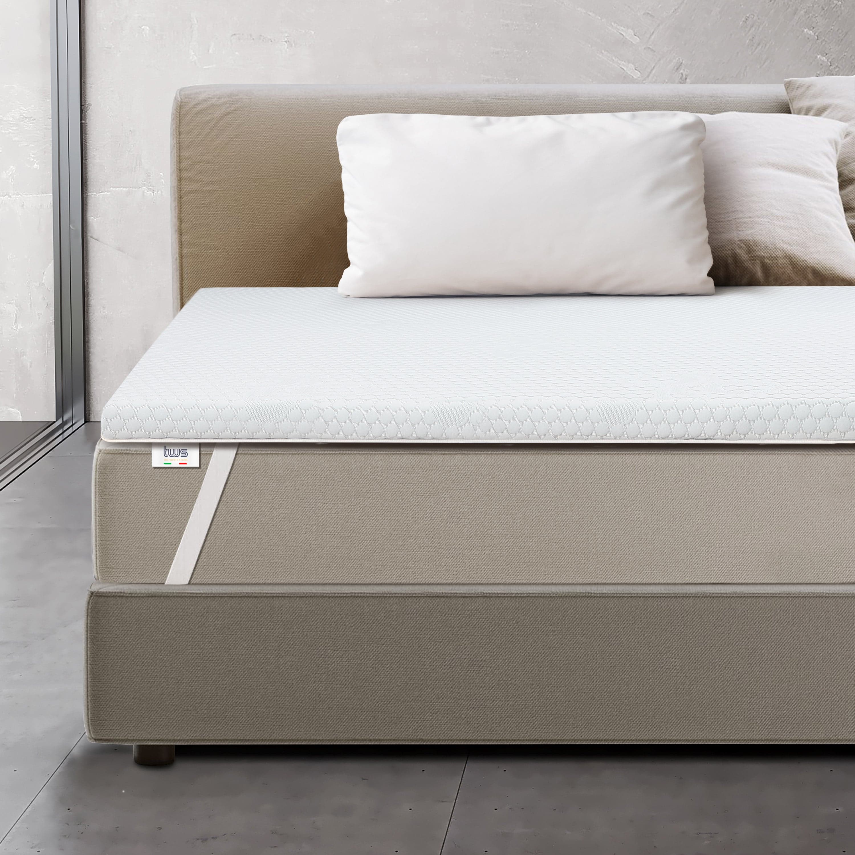 Topper singolo Memory Foam | Altezza 5 cm | Made in Italy in Materassi The White Stone - San Donà di Piave, commercioVirtuoso.it