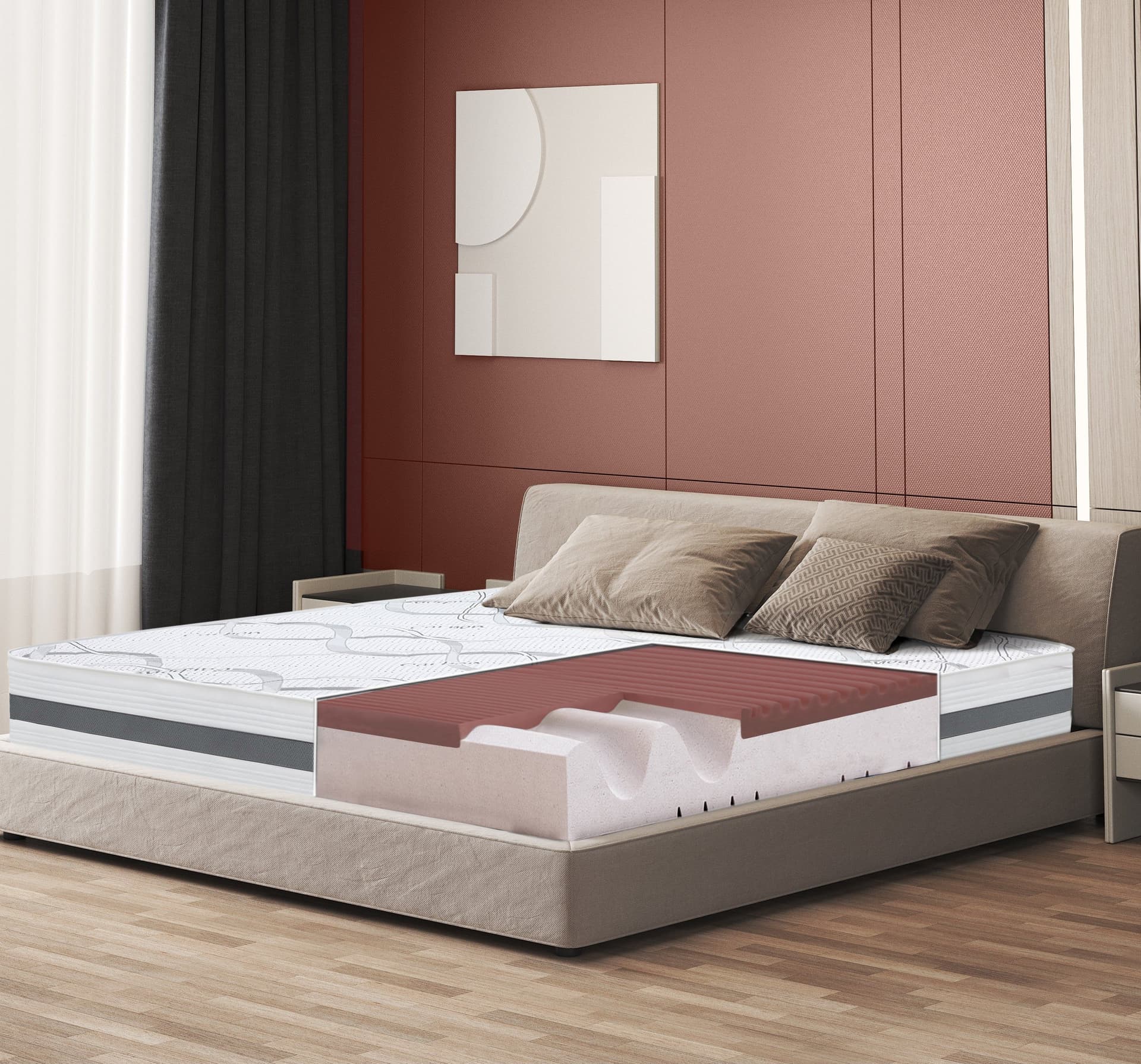 Materasso singolo CARBON Memory Foam | Altezza 27 cm | Made in Italy in Materassi The White Stone - San Donà di Piave, commercioVirtuoso.it