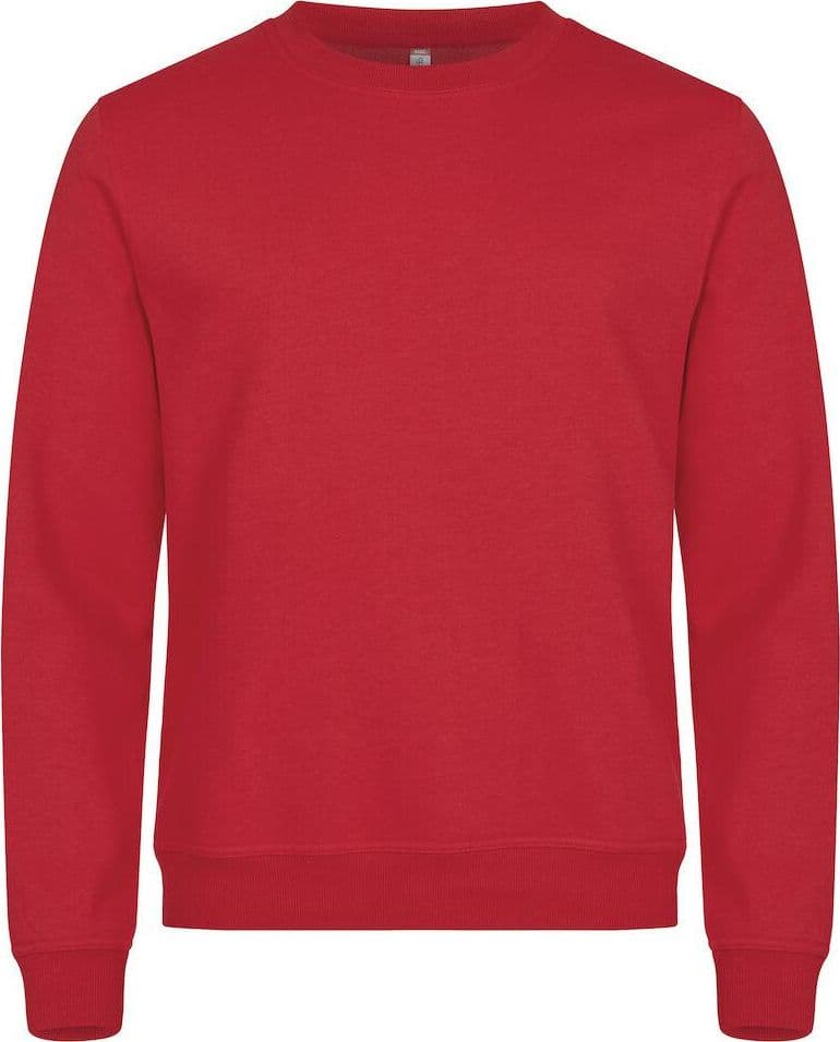 Felpa Clique Miami Rosso Girocollo Taglie Forti in Felpe con cappuccio e felpe Dresswork - Como, commercioVirtuoso.it