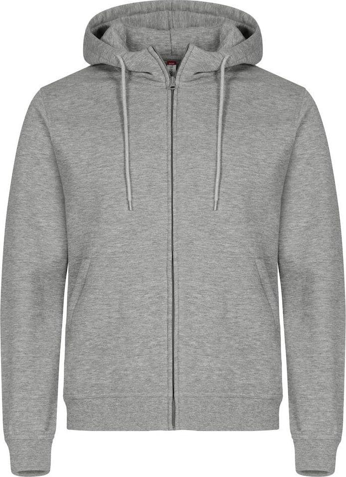 Felpa Clique Miami Grigio Melange con Zip e Cappuccio Taglie Forti in Felpe con cappuccio e felpe Dresswork - Como, commercioVirtuoso.it