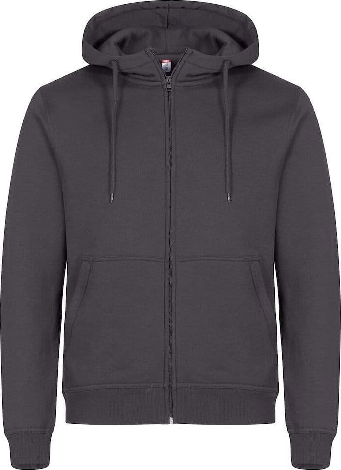 Felpa Clique Miami Antracite Grigio Metallo con Zip e Cappuccio Taglie Forti in Felpe con cappuccio e felpe Dresswork - Como, commercioVirtuoso.it
