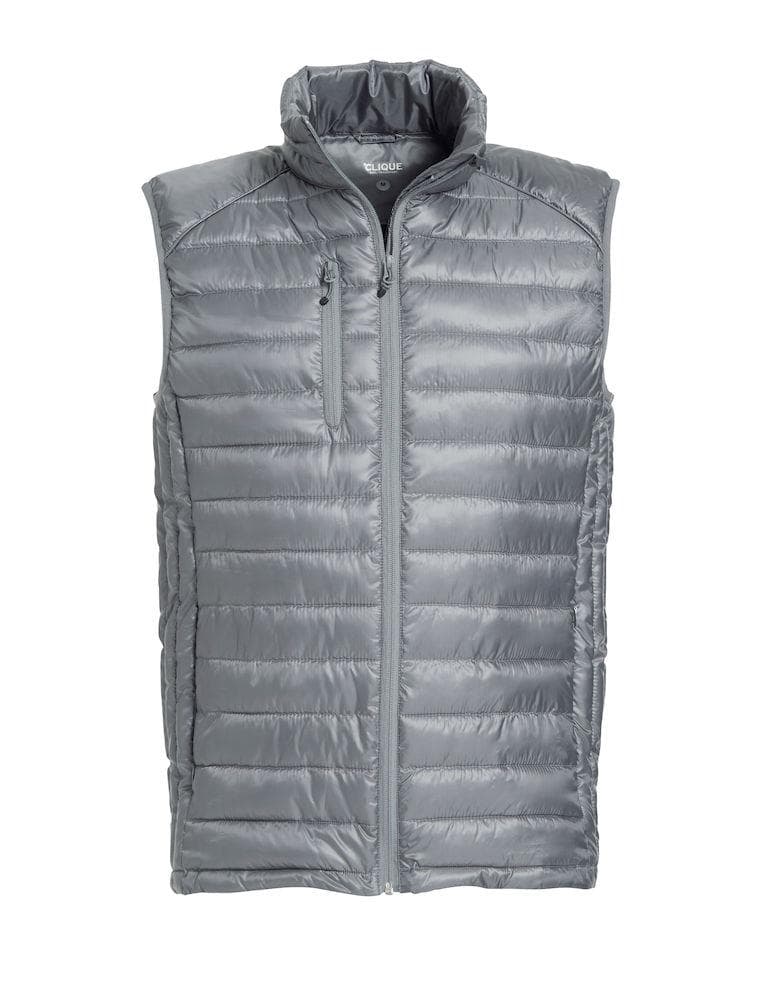 Gilet Hudson Grigio Argento Piumino Smanicato con Tasche Taglie Forti in Giacche impermeabili Dresswork - Como, commercioVirtuoso.it