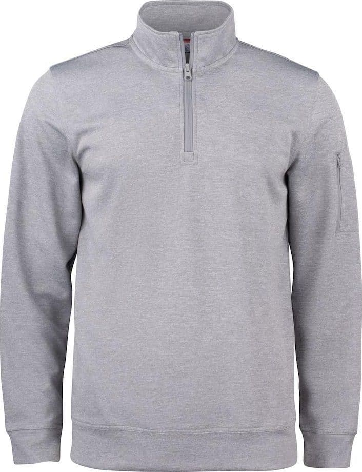 Felpa Tecnica Active Grigio Melange Felpa Sportiva Mezza Zip Taschino su Manica in Felpe senza cappuccio Dresswork - Como, commercioVirtuoso.it