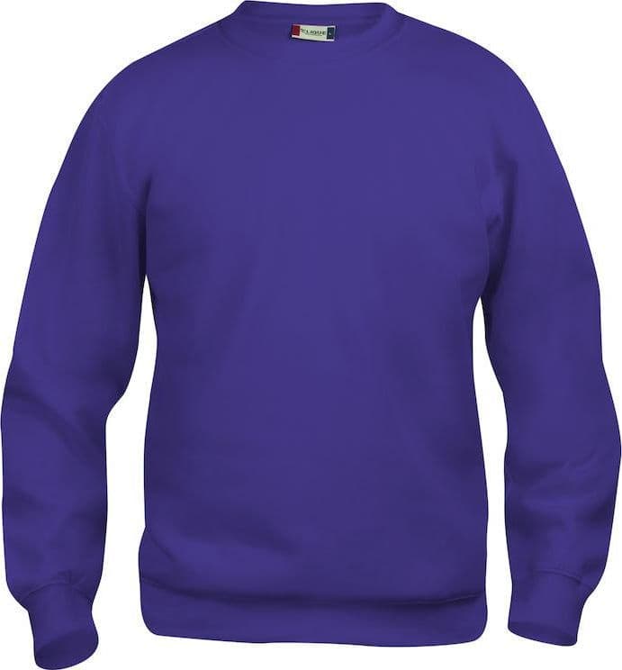 Felpa Clique Basic Viola Girocollo in Felpe senza cappuccio Dresswork - Como, commercioVirtuoso.it