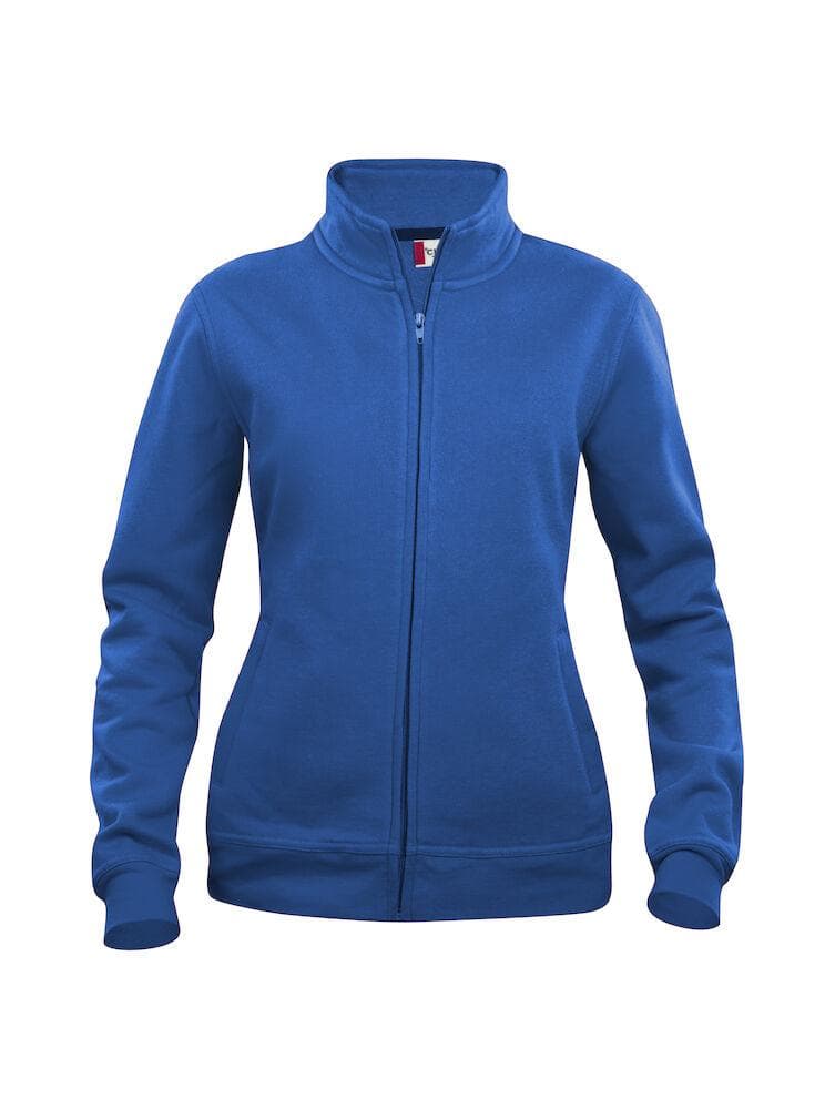 Felpa Basic Cardigan Royal Azzurro Giacca in Felpa con Zip Intera e Tasche Donna in Felpe senza cappuccio Dresswork - Como, commercioVirtuoso.it