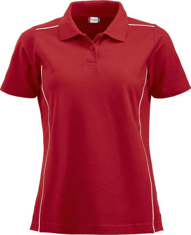 Polo Alpena Rosso Polo Donna con Profili in Polo Dresswork - Como, commercioVirtuoso.it
