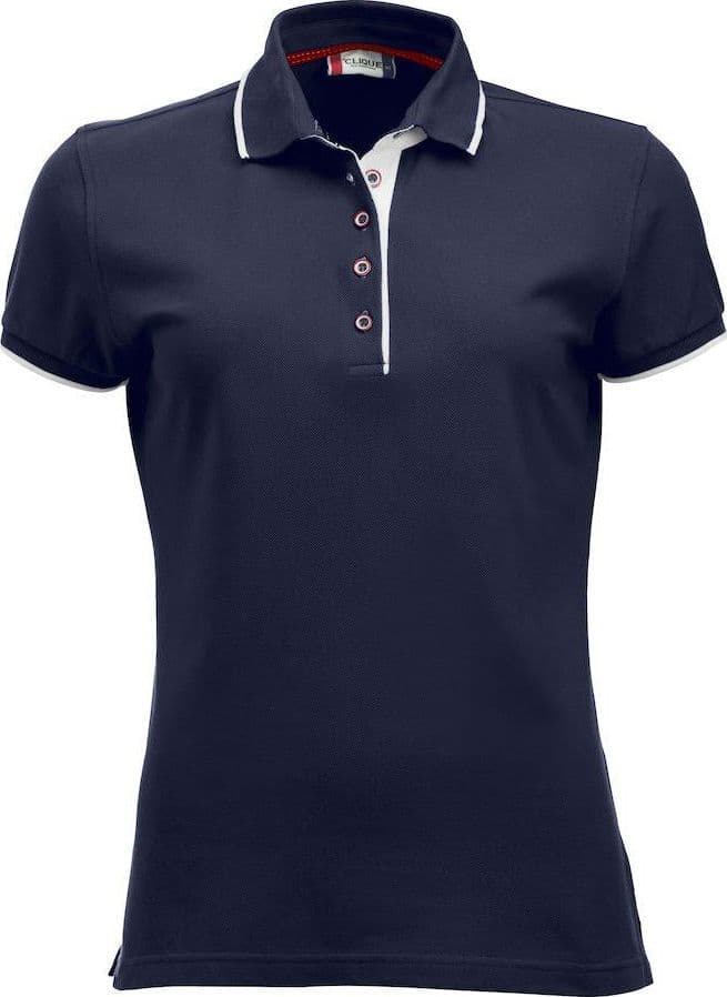 Polo Seattle Blu Polo Donna con Inserti in Contrasto in Polo Dresswork - Como, commercioVirtuoso.it