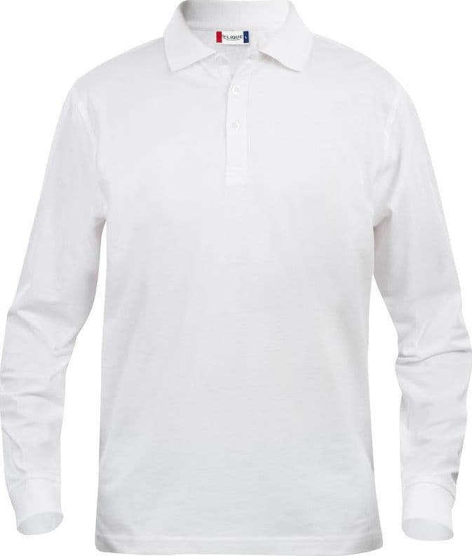 Polo Clique Classic Lincoln Manica Lunga Bianco 200 Grammi in Polo Dresswork - Como, commercioVirtuoso.it