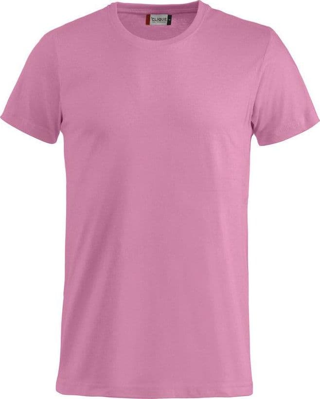 T-Shirt Clique Basic Rosa Brillante Taglie Forti 145 gr in T-shirt Dresswork - Como, commercioVirtuoso.it
