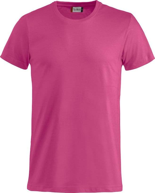 T-Shirt Clique Basic Lampone Taglie Forti 145 gr in T-shirt Dresswork - Como, commercioVirtuoso.it