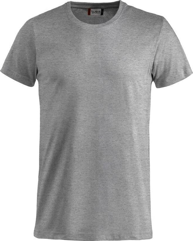 T-Shirt Clique Basic Grigio Melange Taglie Forti 145 gr in T-shirt Dresswork - Como, commercioVirtuoso.it