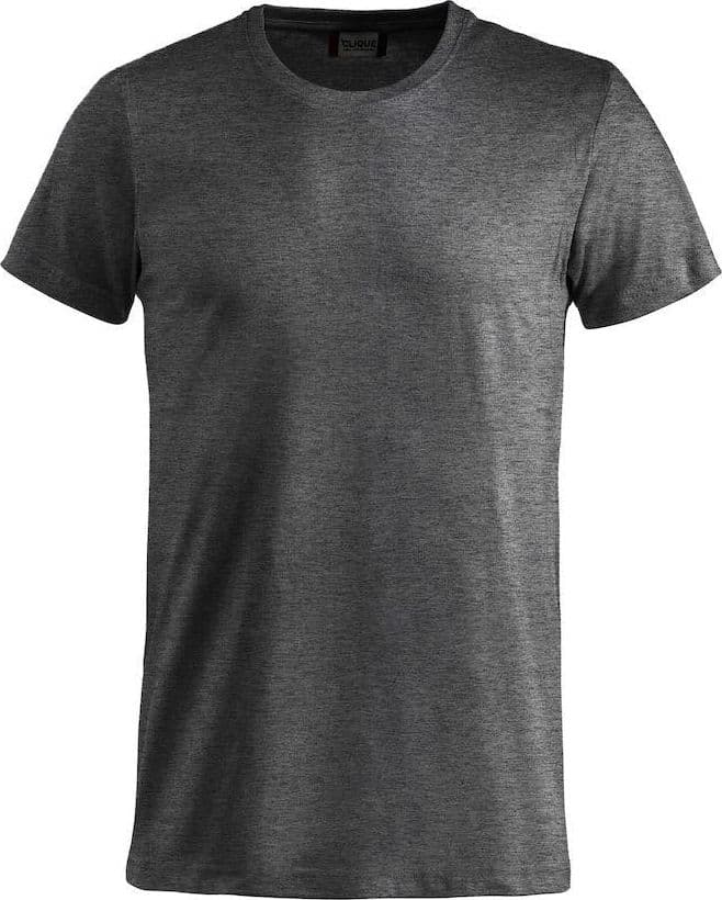 T-Shirt Clique Basic Antracite Melange Taglie Forti 145 gr in T-shirt Dresswork - Como, commercioVirtuoso.it