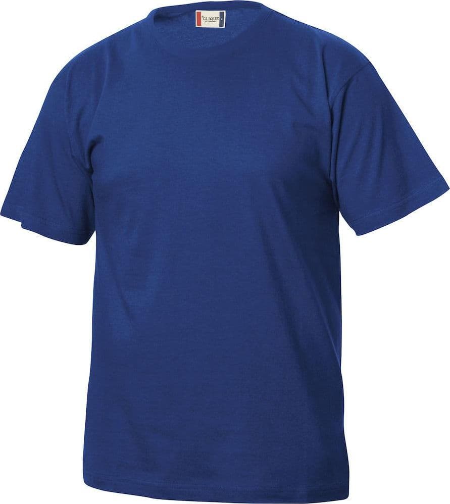 T-Shirt Clique Basic Cobalto Blu Bambino 145 gr in T-shirt Dresswork - Como, commercioVirtuoso.it