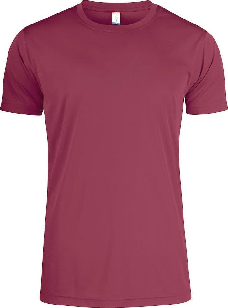 Basic Active-T Bordeaux T-Shirt Tessuto Tecnico Sportivo Asciugatura Rapida in T-shirt Dresswork - Como, commercioVirtuoso.it