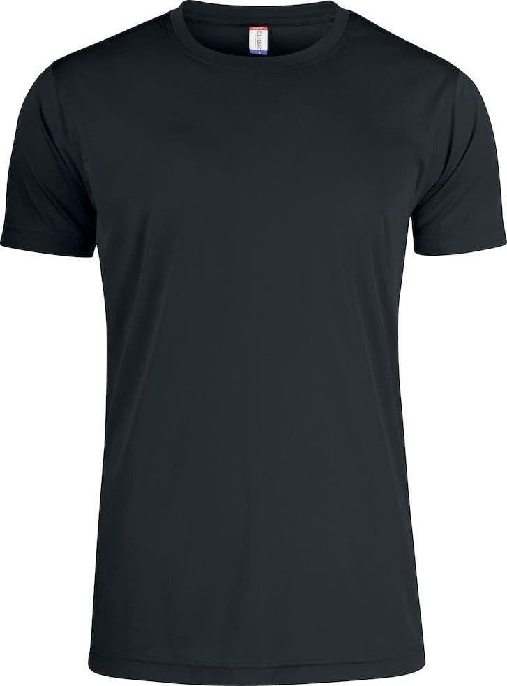 Basic Active-T Nero T-Shirt Tessuto Tecnico Sportivo Asciugatura Rapida Taglie Forti in T-shirt Dresswork - Como, commercioVirtuoso.it
