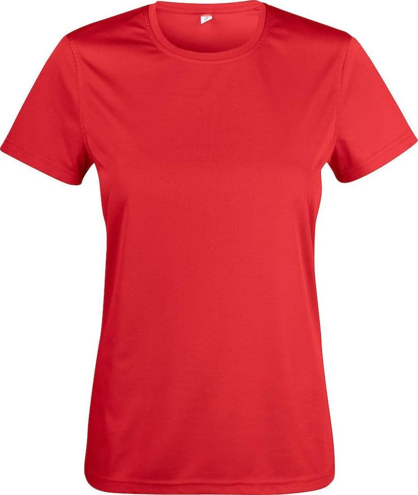 Basic Active-T Rosso T-Shirt Donna Tessuto Tecnico Sportivo Asciugatura Rapida in T-shirt Dresswork - Como, commercioVirtuoso.it