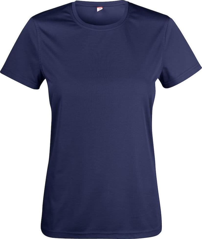 Basic Active-T Blu T-Shirt Donna Tessuto Tecnico Sportivo Asciugatura Rapida in T-shirt Dresswork - Como, commercioVirtuoso.it