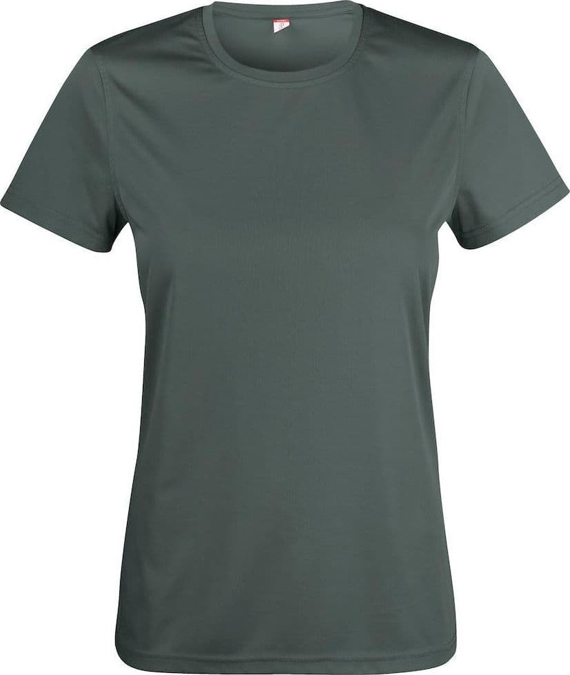 Basic Active-T Grigio Scuro T-Shirt Donna Tessuto Tecnico Sportivo Asciugatura Rapida in T-shirt Dresswork - Como, commercioVirtuoso.it