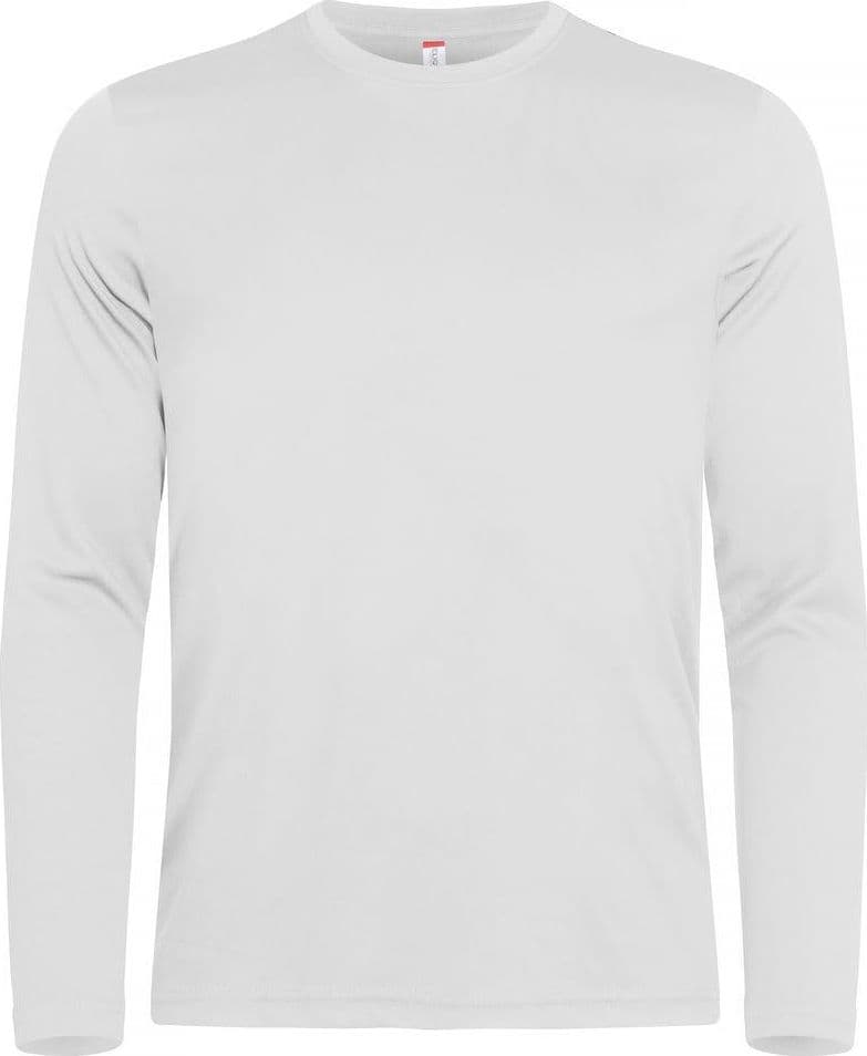 Basic Active-T Bianco T-Shirt Manica Lunga Tessuto Tecnico Sportivo Asciugatura Rapida in T-shirt Dresswork - Como, commercioVirtuoso.it