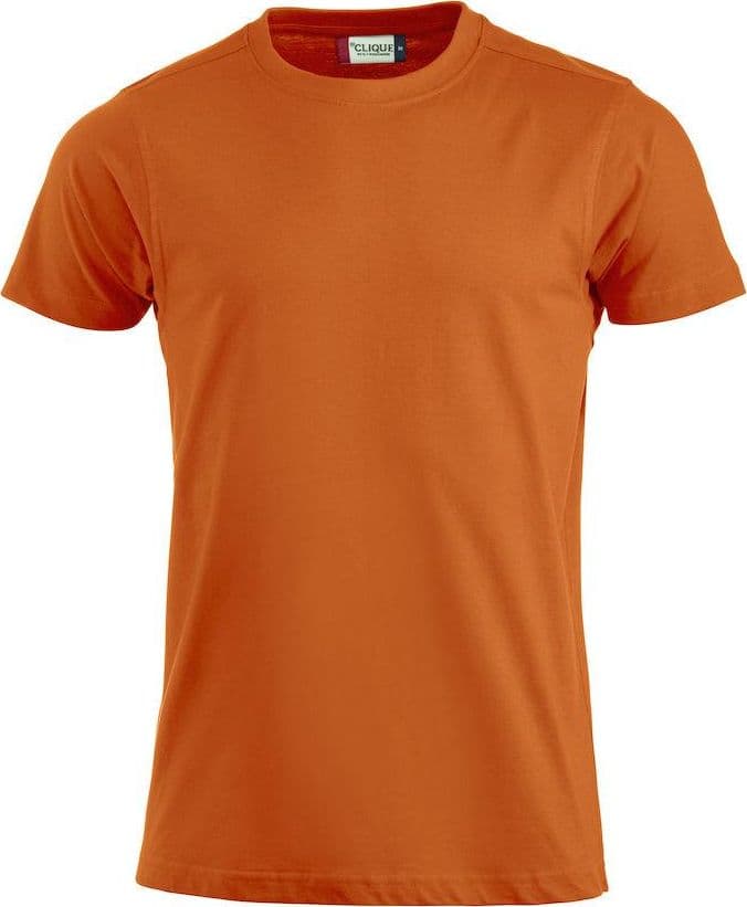 T-Shirt Clique Premium Arancio 180 gr Taglie Forti in T-shirt Dresswork - Como, commercioVirtuoso.it
