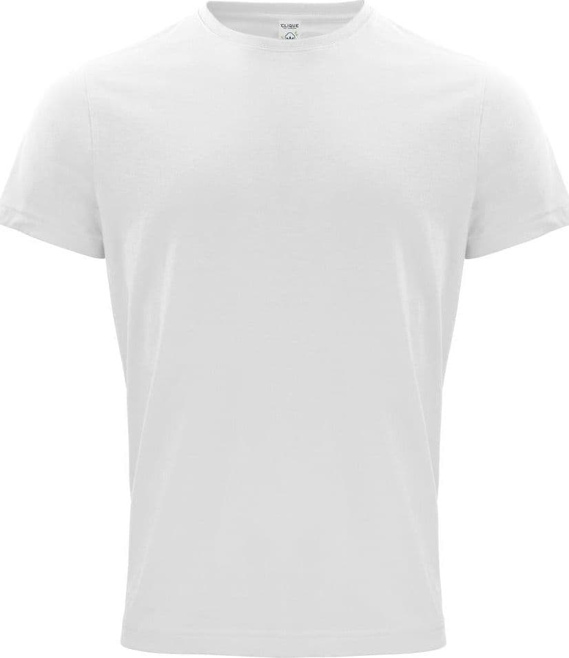 Classic Organic-T Bianco T-Shirt Cotone Biologico Ecosostenibile Taglie Forti in T-shirt Dresswork - Como, commercioVirtuoso.it