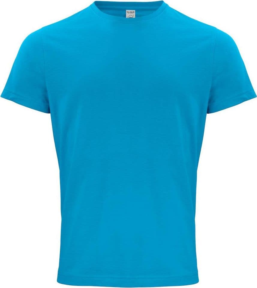 Classic Organic-T Turchese Azzurro T-Shirt Cotone Biologico Ecosostenibile Taglie Forti in T-shirt Dresswork - Como, commercioVirtuoso.it