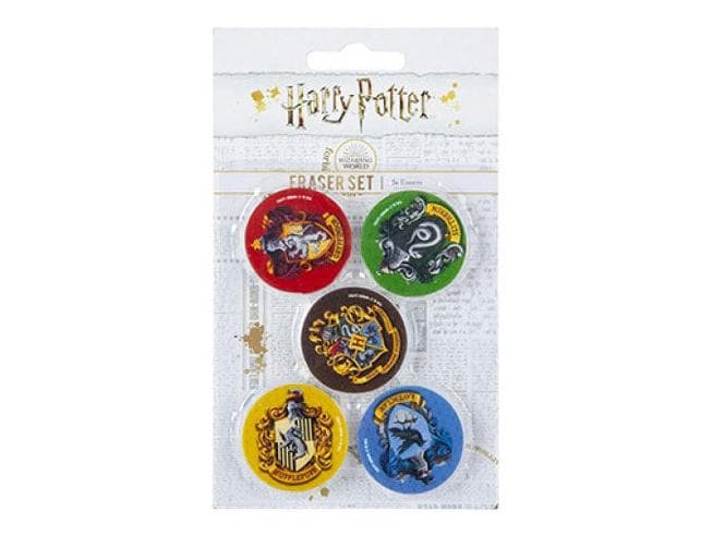 Set Gomme Da Cancellare 5Pz Harry Potter Hogwarts Crests - Sr73105 in Gomme Prezzo Bomba Store - Casalnuovo di Napoli, commercioVirtuoso.it