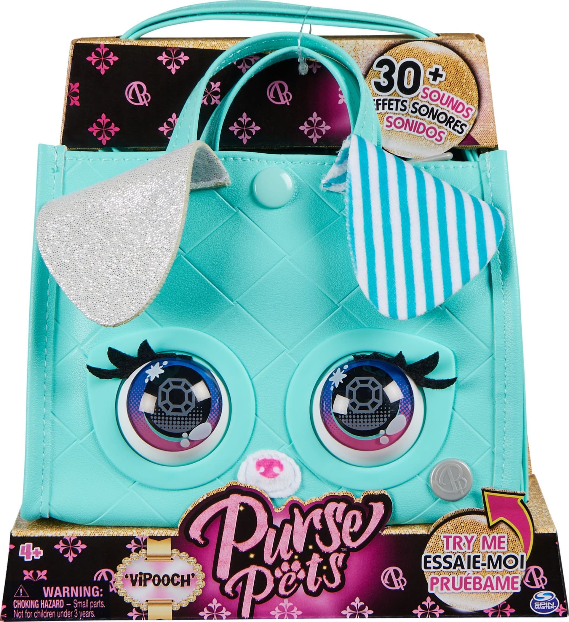 Purse pets borsetta tote perfect in versione cagnolino | borsetta interattiva per bambina con oltre 30 suoni e reazioni, giocattoli per bambine dai 4 anni in su - 6066781 in Animali interattivi eWeki - Napoli, commercioVirtuoso.it