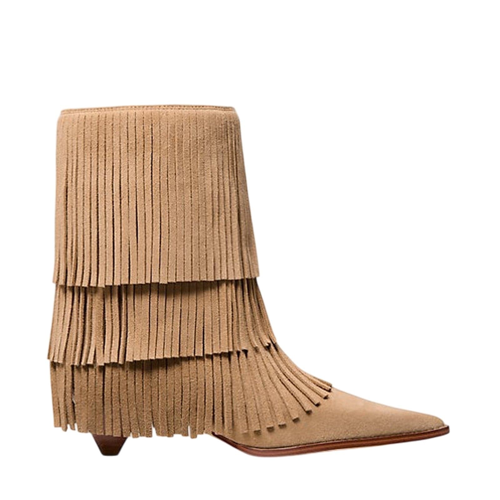 MICHAEL KORS stivali donna michael kors - jayla heeled bootie - beige da donna in Stivali Drestige - Casamassima, commercioVirtuoso.it