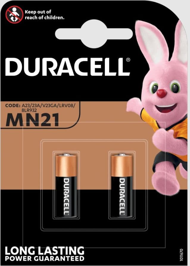 (1-Confezione)-Duracellspec.-Batterie-2pz-Mn21-A23/23a/v23ga/lr