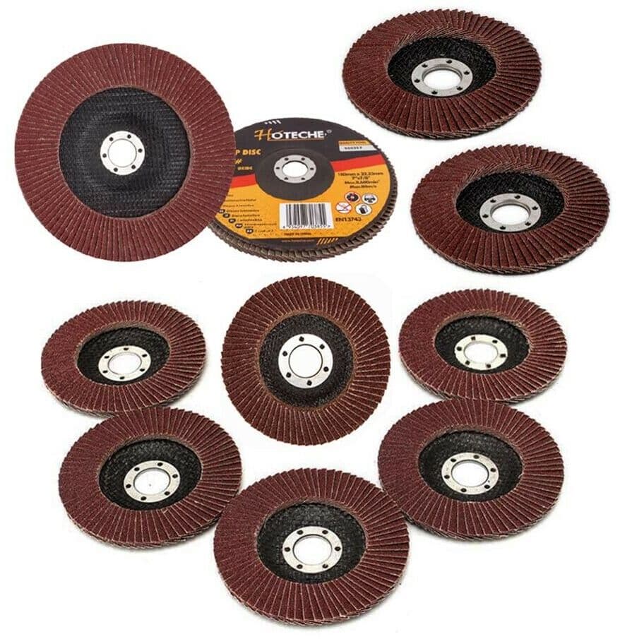 10 Dischi Per Smerigliatrice 115 Mm Disco Lamellare Abrasivo Grana 40 Mm Hoteche in Dischi lamellari GloriaShopOnline - San Prisco, commercioVirtuoso.it
