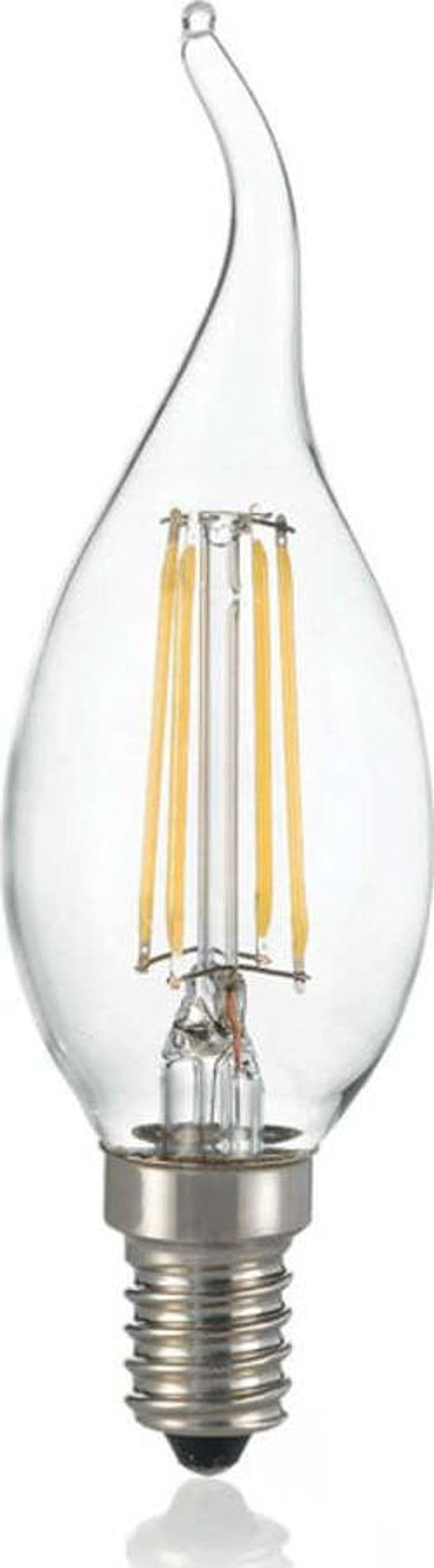 10-Lampadine-Led-Colpo-Di-Vento-E14-4-Watt-3000K-430-Lm-Trasparente