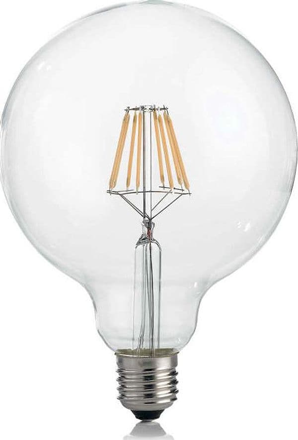 10-Lampadine-Led-Globo-D125-E27-8-Watt-3000-K-860-Lm-Cri-90-Trasparente