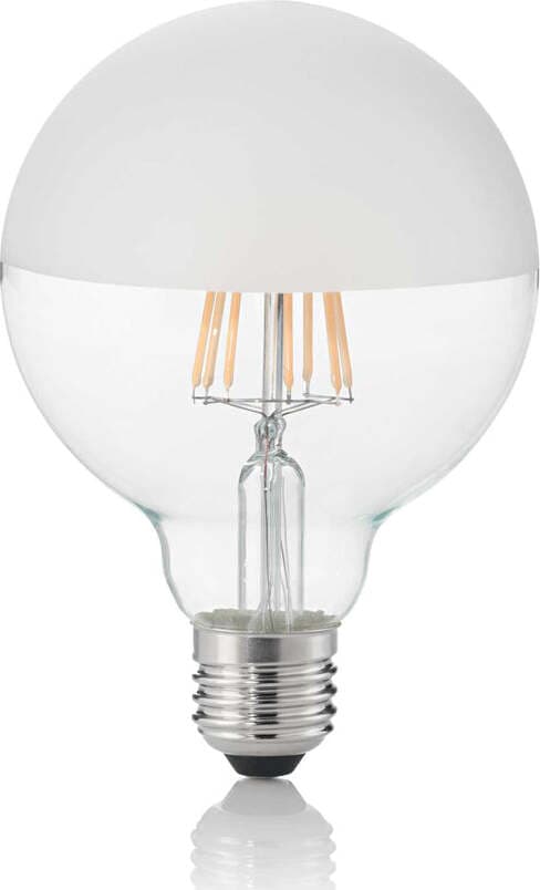 10-Lampadine-Led-Globo-D95-E27-8-Watt-3000-K-780-Lm-Trasparente-Bianco-Satinato