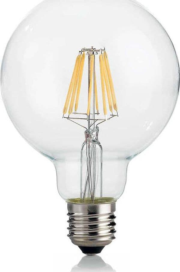 10-Lampadine-Led-Globo-D95-E27-8-Watt-3000-K-860-Lm-Cri-90-Trasparente