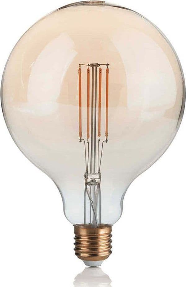 10-Lampadine-Led-Globo-Grande-D125-E27-4-Watt-2200-K-300-Lm-Vintage-Ambra