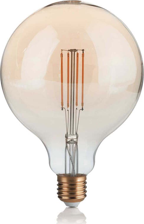 10-Lampadine-Led-Globo-Grande-D125-E27-4-Watt-2200-K-300-Lm-Vintage-Ambra